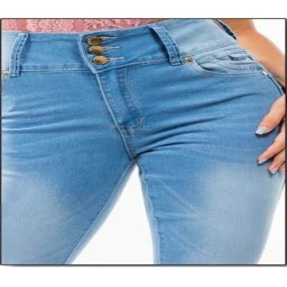 Size 7 Women Flared Jeans Push Up, Stretch, Regular Size, Levanta Cola CTP 1201 - Picture 8 of 8